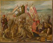 Hans von Aachen Schlacht bei Kronstadt Spain oil painting artist